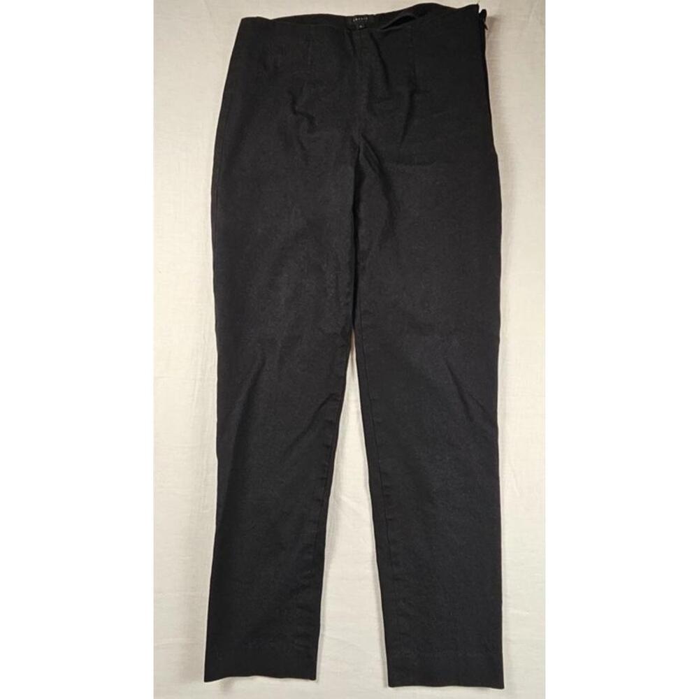Theory Classic Straight Black Linen Viscose Pants - Size 0